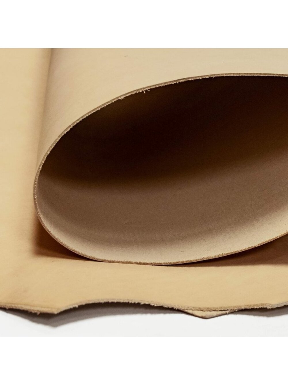 Premium Cowhide Veg Tan Leather Sheets for Crafting - 4-6 oz Double Shoulder
